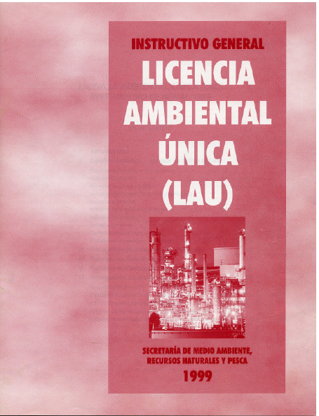 Portada de Instructivo general 